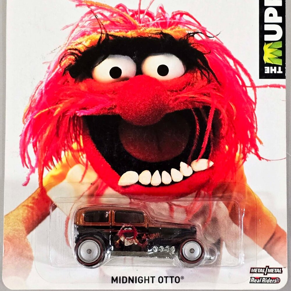 2013 Hot Wheels Pop Culture Disney The Muppets Animal Midnight Otto Redline Real